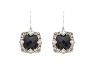 Onyx and Diamond Earrings