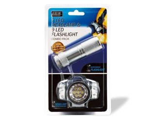 9 LED Flashlight & 7 LED Headlamp