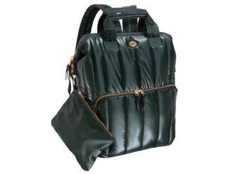Metallic Quilted Backpack Size 18"