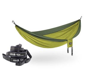 SingleNest Hammock with Straps - Melon/Olive