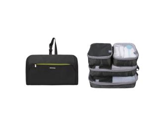 Toiletry Kit with Set of 4 Soft Pack Organizers