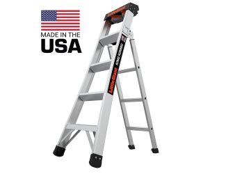 King Kombo 2.0 Pro 5ft Aluminum Ladder w/ Wall Pad