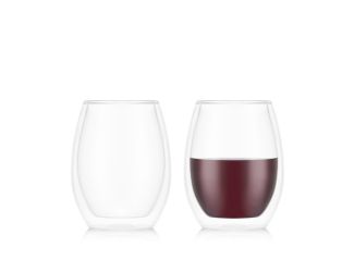 2pc SKAL Double Wall Red Wine Glasses