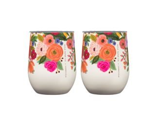 12oz Stemless Wine Cup - Rifle Paper Garden Party, 2 Pack