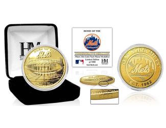 New York Mets "Stadium" Gold Mint Coin
