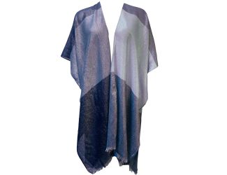 Lurex Plaid Kimono
