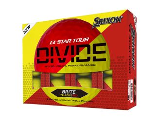 Srixon Q-Star Tour Divide Red/Yellow 2024 Golf Balls - 1 Dozen