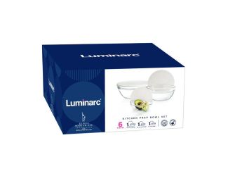 Luminarc Kitchen Prep 6 Piece Bowl Set