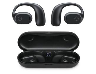 iLive Clear Truly Wireless Open Ear Earbuds w/Charging Case - Black
