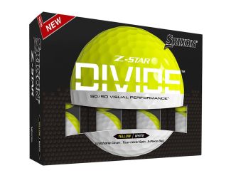 Srixon Z-Star Divide White/Yellow Golf Balls - 1 Dozen