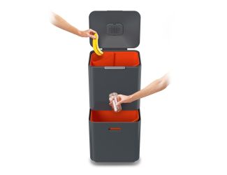 Titan Totem 60L Waste & Recycling Unit Gray