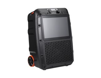 SoundRover View Portable Wireless Speaker w/ Screen for Streaming Black