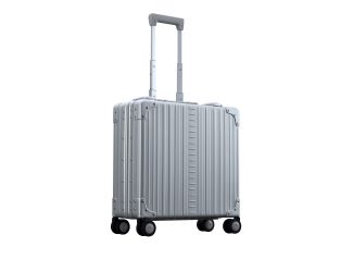 Aleon 17" Wheeled Aluminum Hardside Business Briefcase (Platinum) Silver