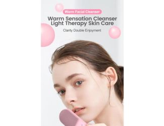 Hot compress red blue light cleansing massager