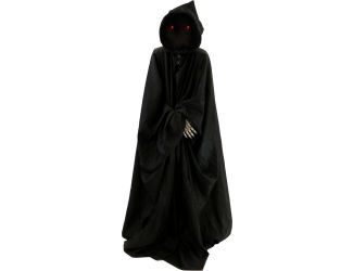 Motion-Activated Lurching Demon Reaper by Tekky, Indoor or Covered Outdoor Premium Halloween Animatr