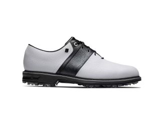 FootJoy DJ Premiere Packard Men's Cleated Golf Shoes - White/Black/10 Medium