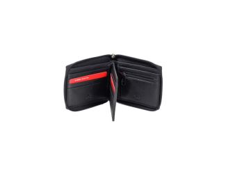 Men's Center Wing Zip-Around Wallet Size 4.5"x3.5"x