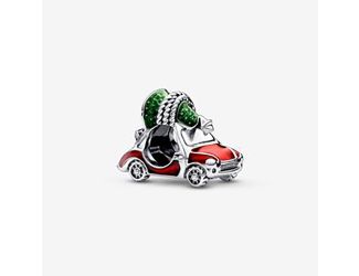 Festive Car and Christmas Tree Charm