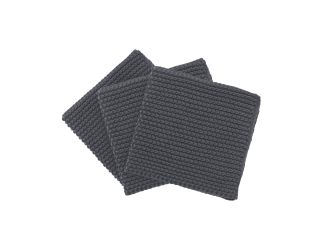Knitted Dish Cloths - Set of 3 - Cotton