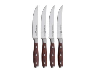 Avanta Pakkawood 4-Piece Fine Edge Steak Knife Set