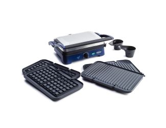 Sizzle Griddle Deluxe Pro Ceramic Nonstick Griddle w/ Waffle/Grill Plates