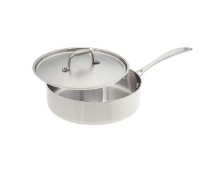 American Kitchen 10-inch Covered Stainless Steel Saute Pan