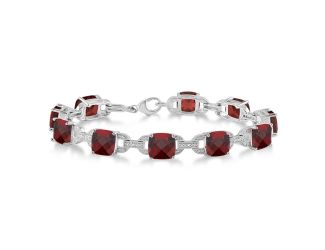 Garnet & Diamond Bracelet