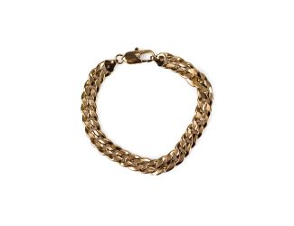 Gold Toned Curb Link Bracelet