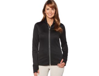 Womens Stretch Performance Jacket-Grey Heather-3X