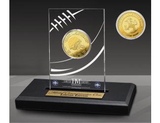 University of Notre Dame Fighting Irish 11-Time National Champions Gold Coin in AcrylicDisplay