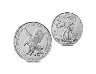 United States Treasury American Eagle One ounce Silver Coin, uncirculated