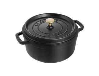 4qt Cast Iron Round Dutch Oven Black Matte