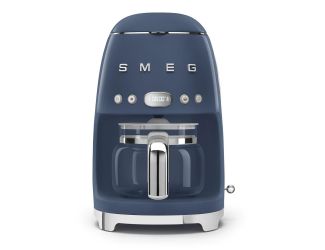 50's Retro-Style 10 Cup Drip Filter Coffee Machine Navy Blue