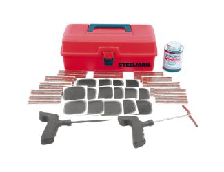 Passenger Vehicle Tire Repair Plug and Patch Kit