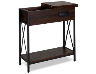 DecorTech Flip Top Desk with Charging Station