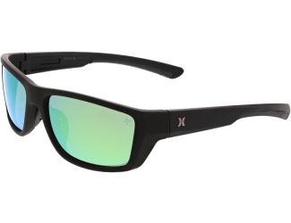 Men's Polarized Snapper Wrap Sunglasses - Black/Smoke
