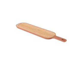 Leo Bamboo Long Cutting Board, Pink