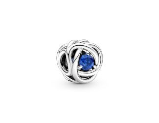 Blue Eternity Circle Charm