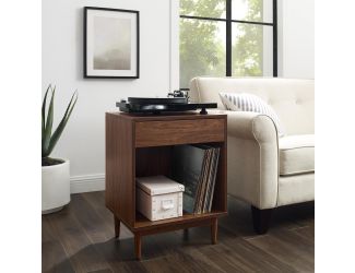 Liam Record Storage End Table