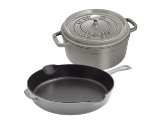 3pc Cast Iron Cookware Set Graphite Gray