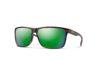Smith - Riptide Sunglasses - (Frame) Matte Tortoise; (Lens) Green Mirror
