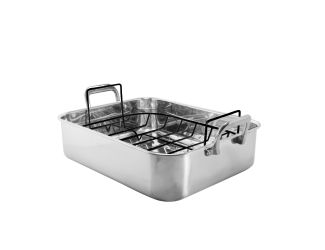 Stainless Steel Roaster with Non -Stick Rack