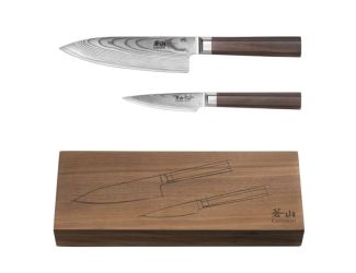 2-Piece Maya Series Starter Knife Set w/Walnut Box