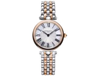 Ladies FC Classic Quartz Silver-Tone Stainless Steel Bracelet watch, White dial