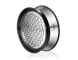 Ginger Grater, Stainless Steel, Grey