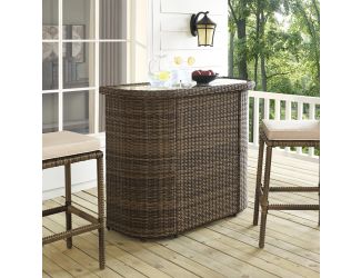 Bradenton Outdoor Wicker Bar