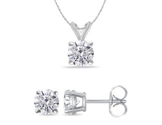 Bright White Round Lab Grown Diamond Set  in 14K Rose Gold 1.20ct, Color-FG, Clarity-VS