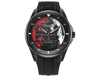 Star Wars Men's Silicone Strap watch, Black dial
