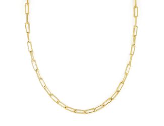 Diamante Necklace Link - Gold - 16''-18" chain Adjustable. Bestseller!