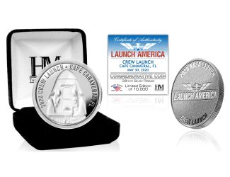 Launch America Crew Launch Silver Coin
